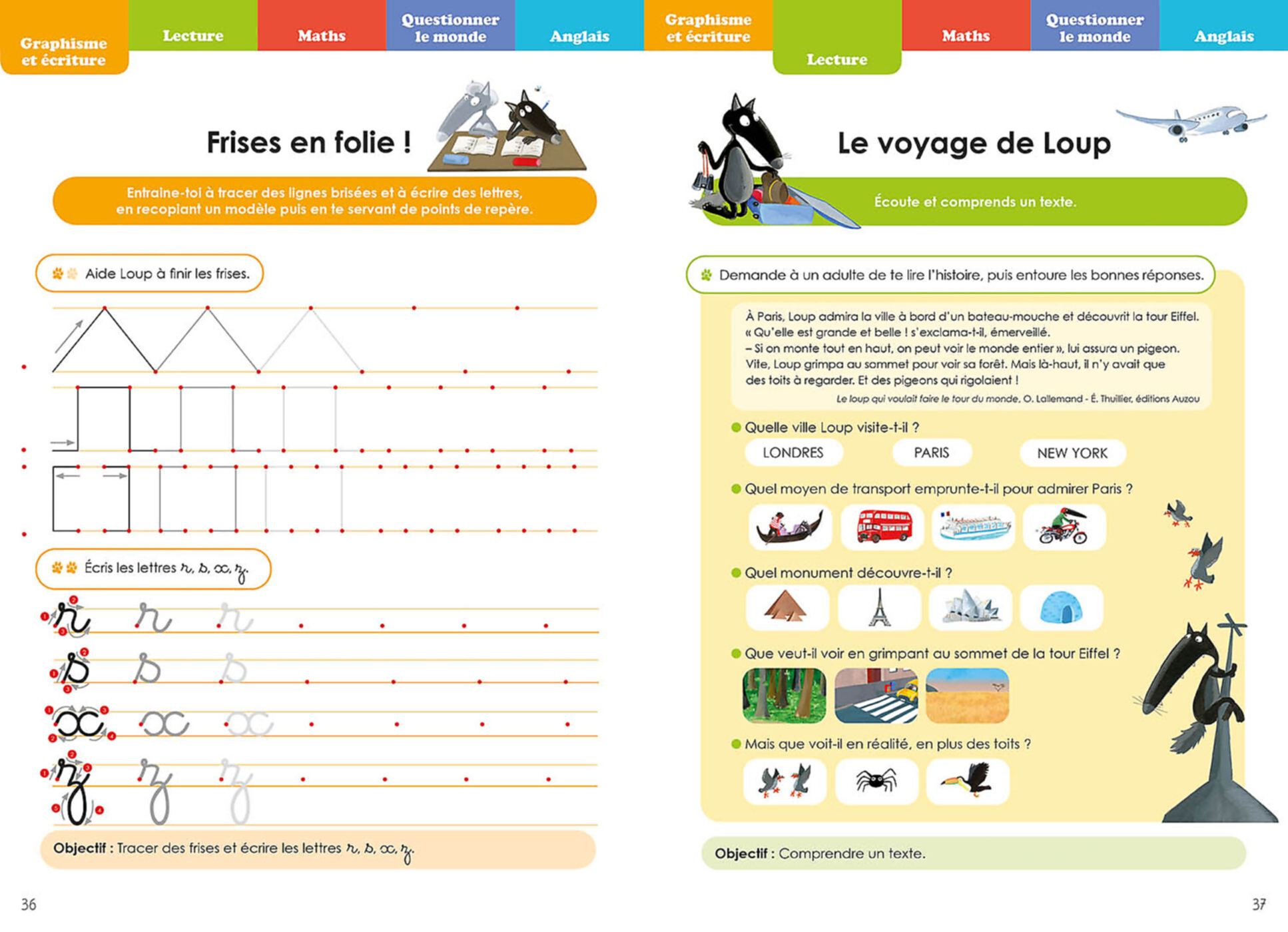 Je Rentre En Cp Avec Loup - Cahier De Vacances 2026 Je Rentre En Cp Avec Loup - Cahier De Vacances 2026