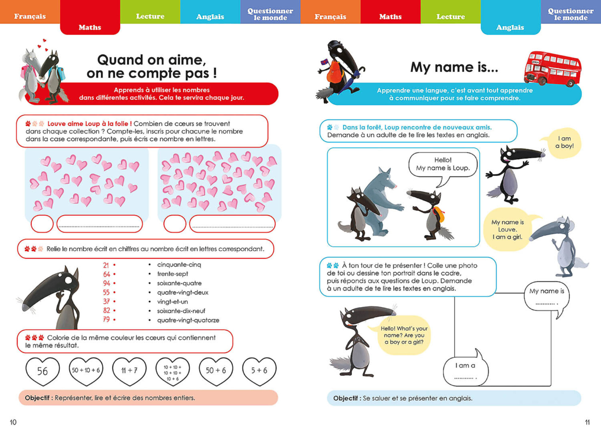 Mon Cahier Loup En Vacances - Du Cp Au Ce1 - 2026 Mon Cahier Loup En Vacances - Du Cp Au Ce1 - 2026