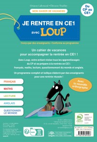 Mon Cahier Loup En Vacances - Du Cp Au Ce1 - 2026