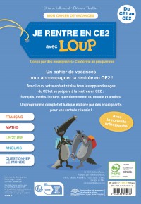Mon Cahier Loup En Vacances - Du Ce1 Au Ce2 - 2026