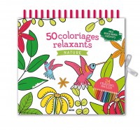 Mes blocs-notes créatifs - 50 coloriages relaxants nature