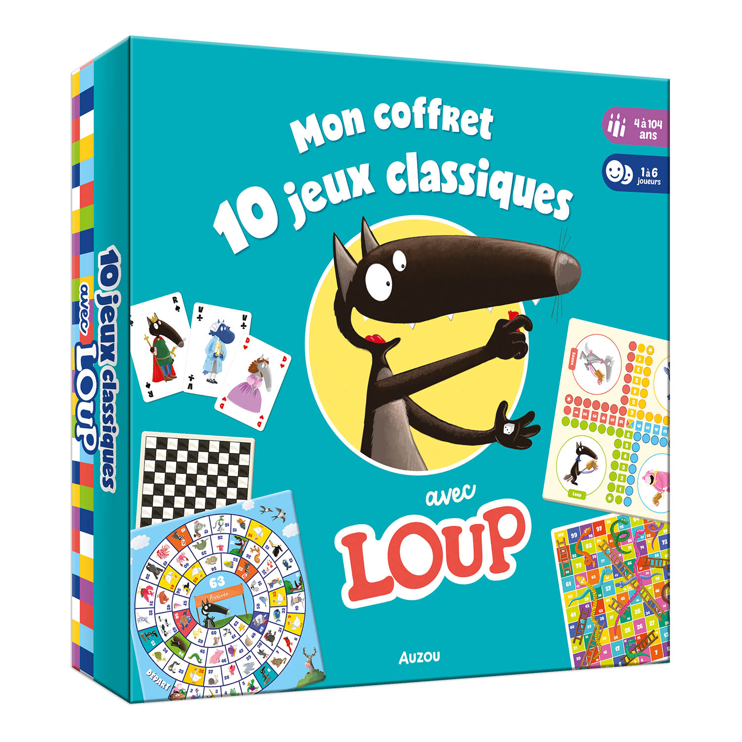 Grands Jeux - Mon Coffret 10 Jeux Classiques Avec Loup