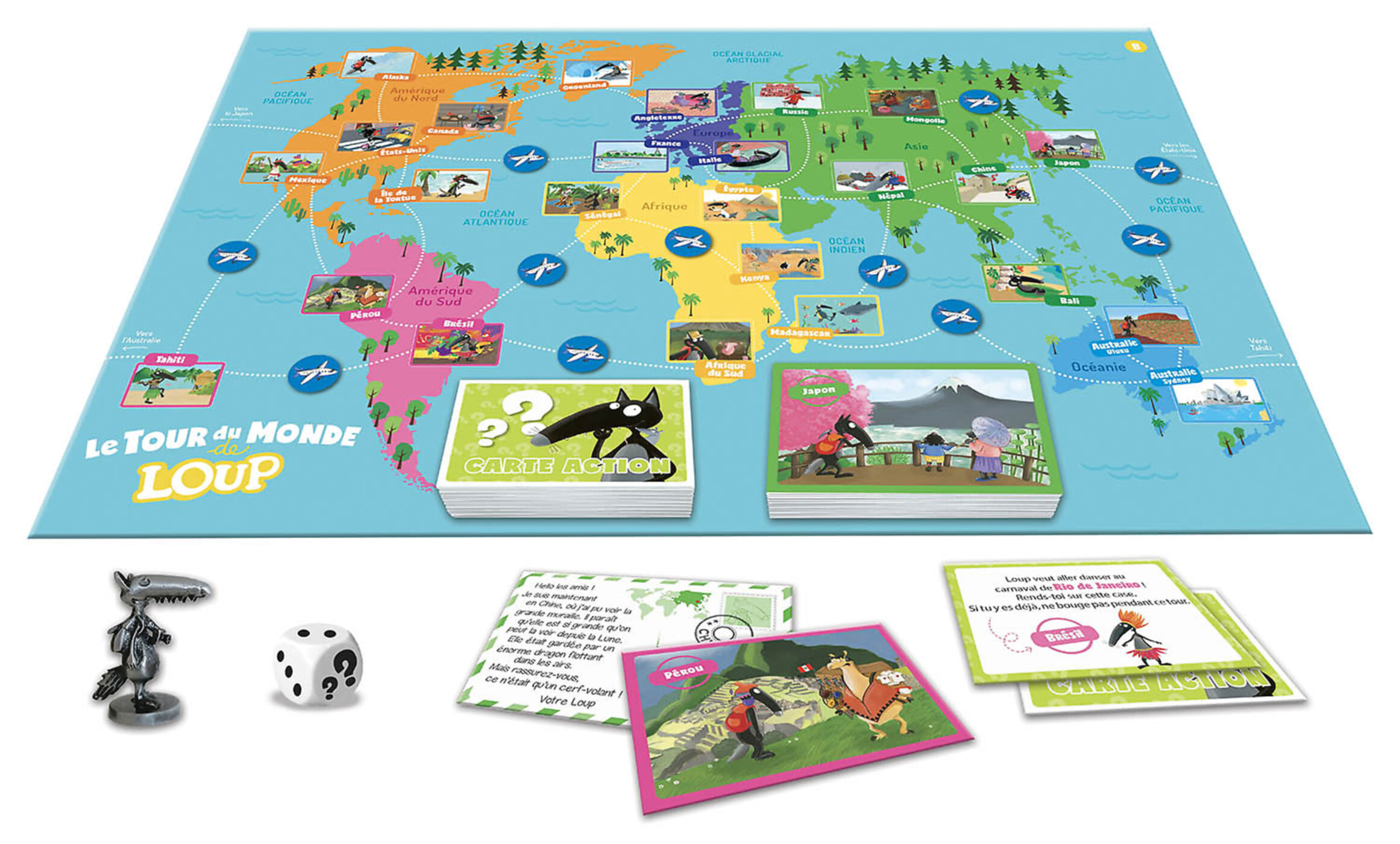 Grands Jeux - Le Tour Du Monde De Loup - Le Jeu Grands Jeux - Le Tour Du Monde De Loup - Le Jeu