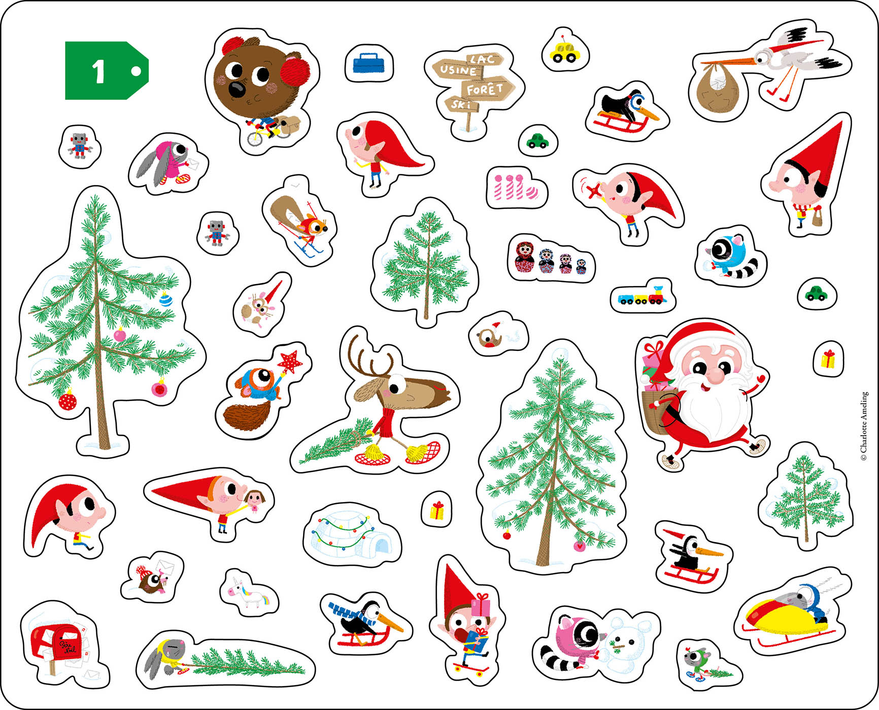 Ma Pochette D'artiste - Autocollants Noel