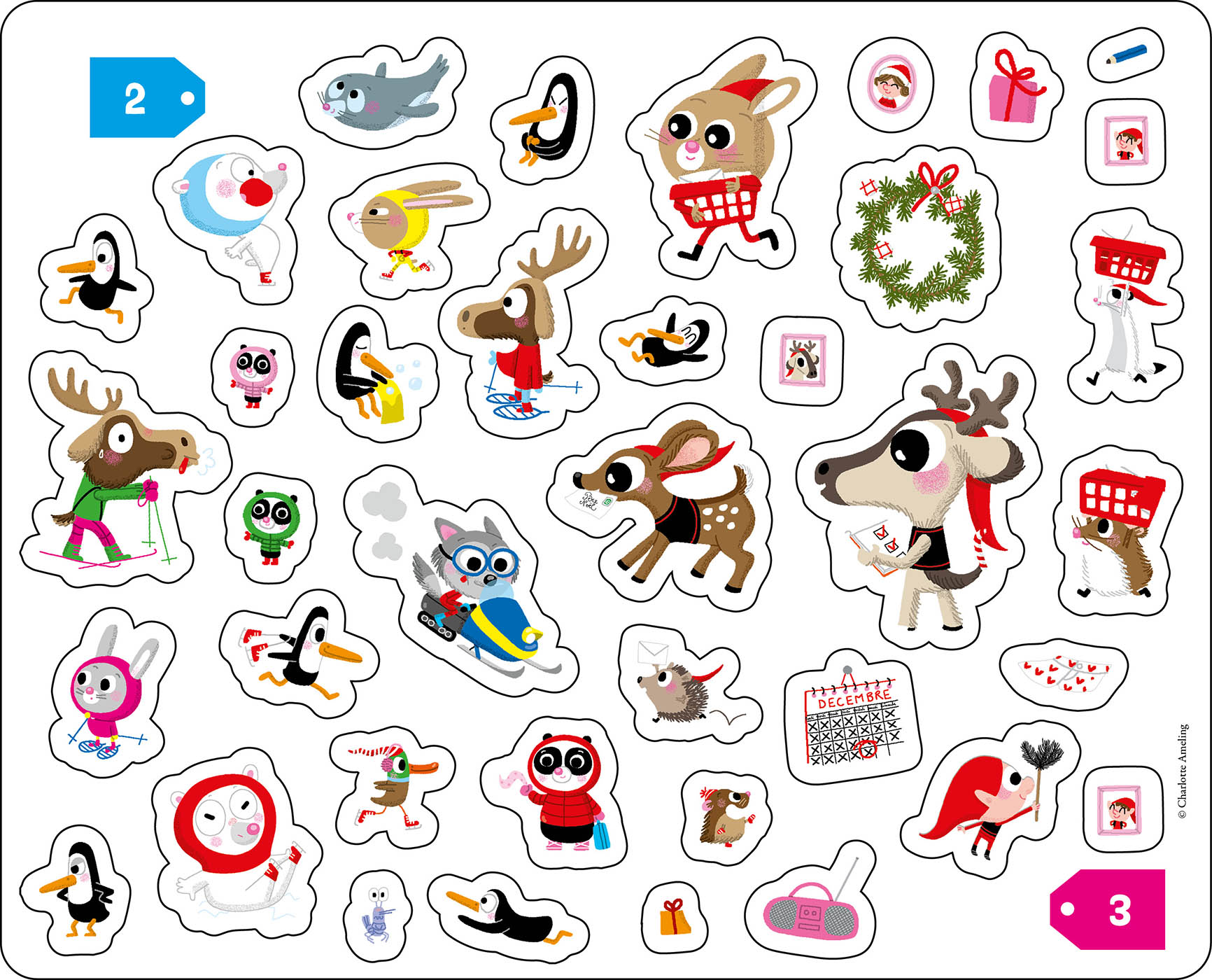 Ma Pochette D'artiste - Autocollants Noel Ma Pochette D'artiste - Autocollants Noel