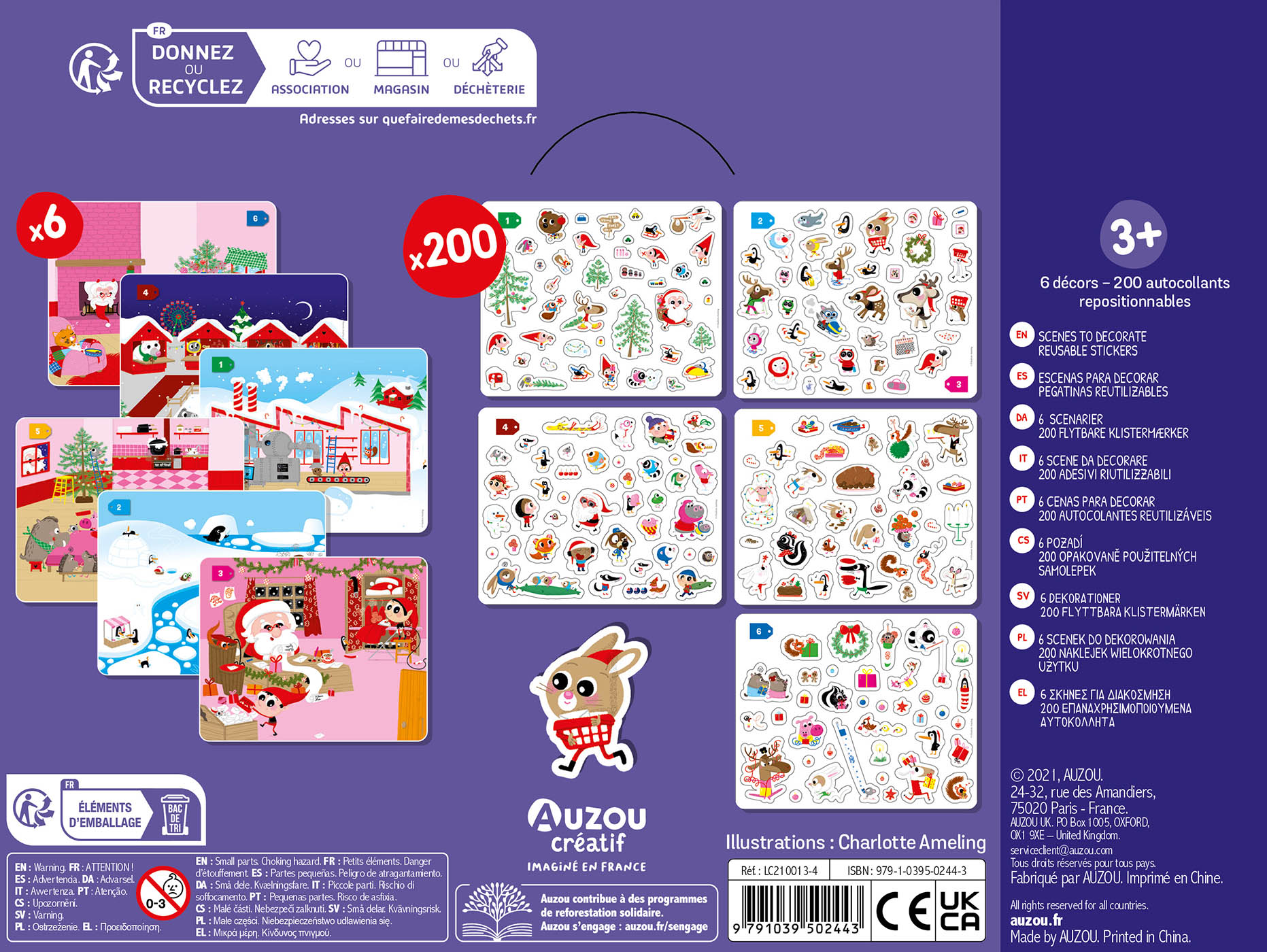 Ma Pochette D'artiste - Autocollants Noel