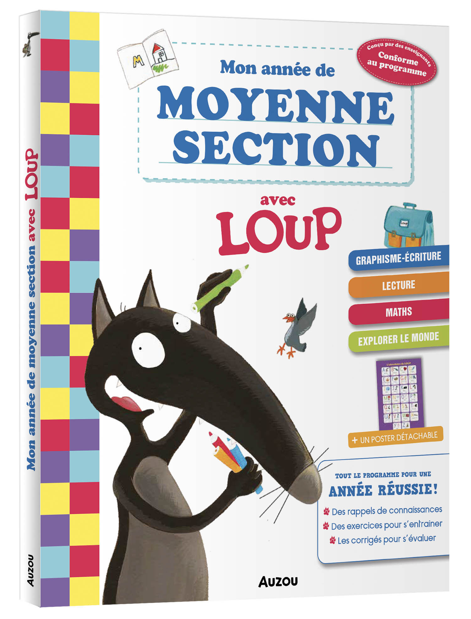 Mon Année De Moyenne Section Avec Loup - Cahier De Soutien Tout Le Programme