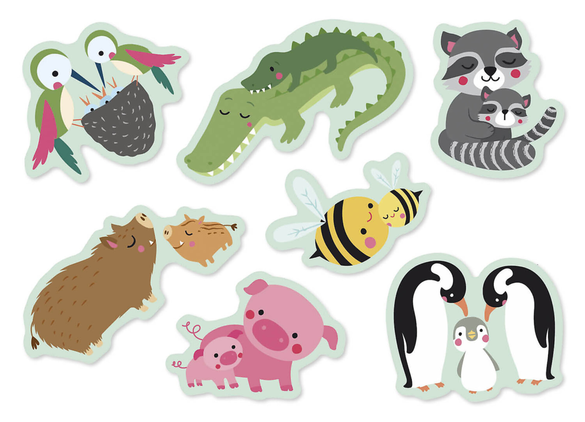 Ma Pochette De 100 Gommettes - Parents Et Bébés Animaux Ma Pochette De 100 Gommettes - Parents Et Bébés Animaux