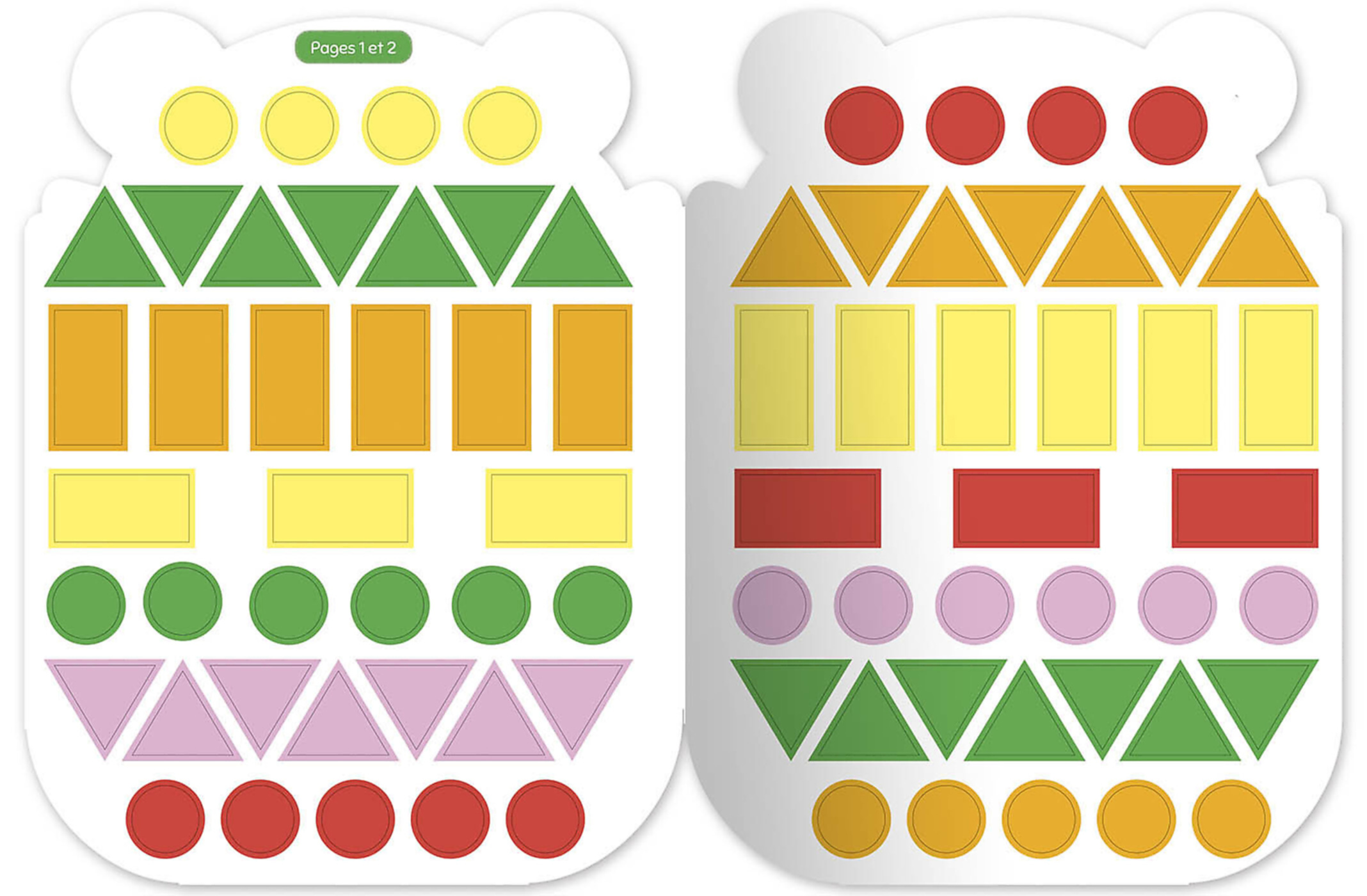 Gommettes Formes - Coucou Petit Panda Gommettes Formes - Coucou Petit Panda