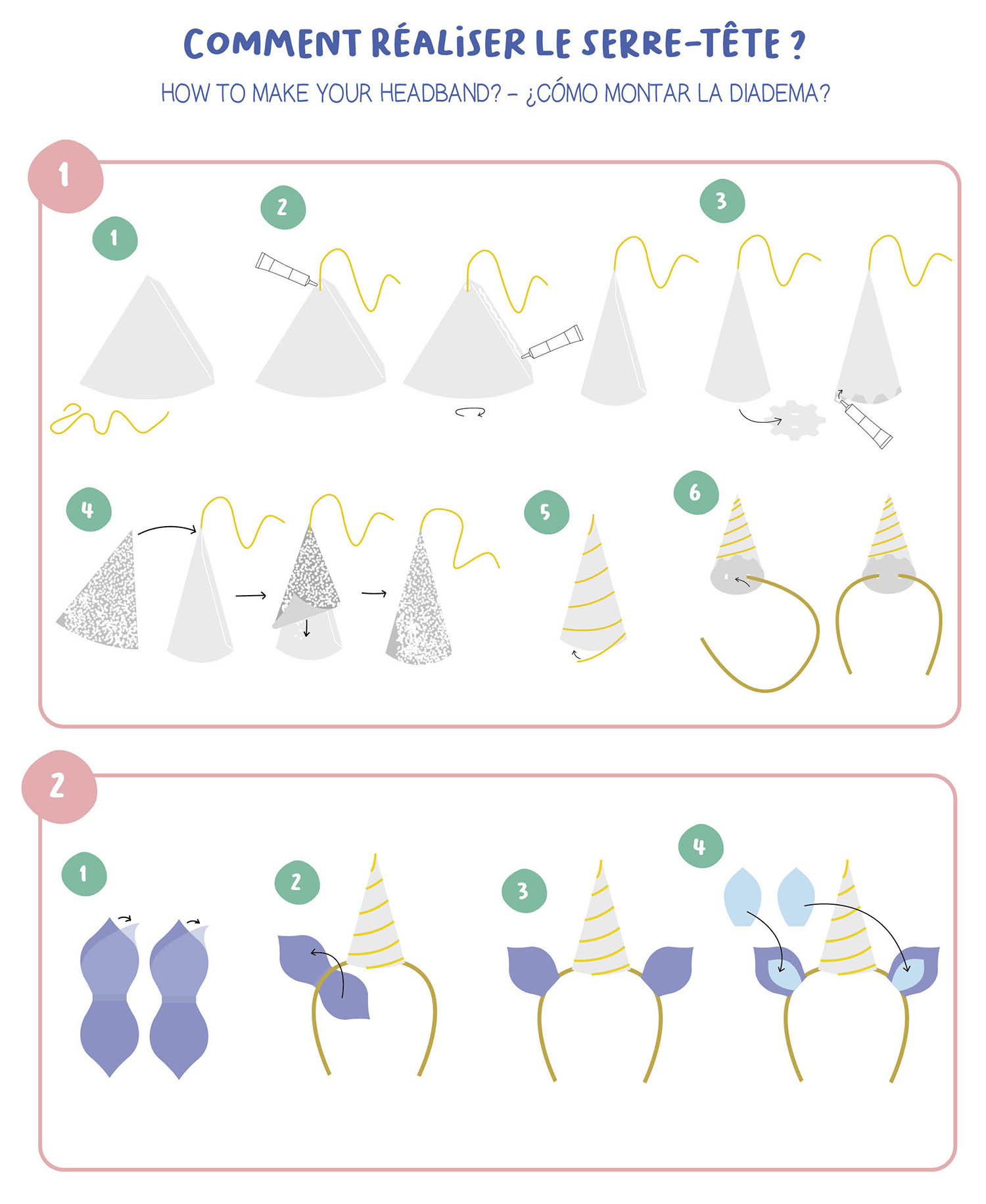 Ma Pochette D'artiste - Mon Serre-Tête Licorne Ma Pochette D'artiste - Mon Serre-Tête Licorne