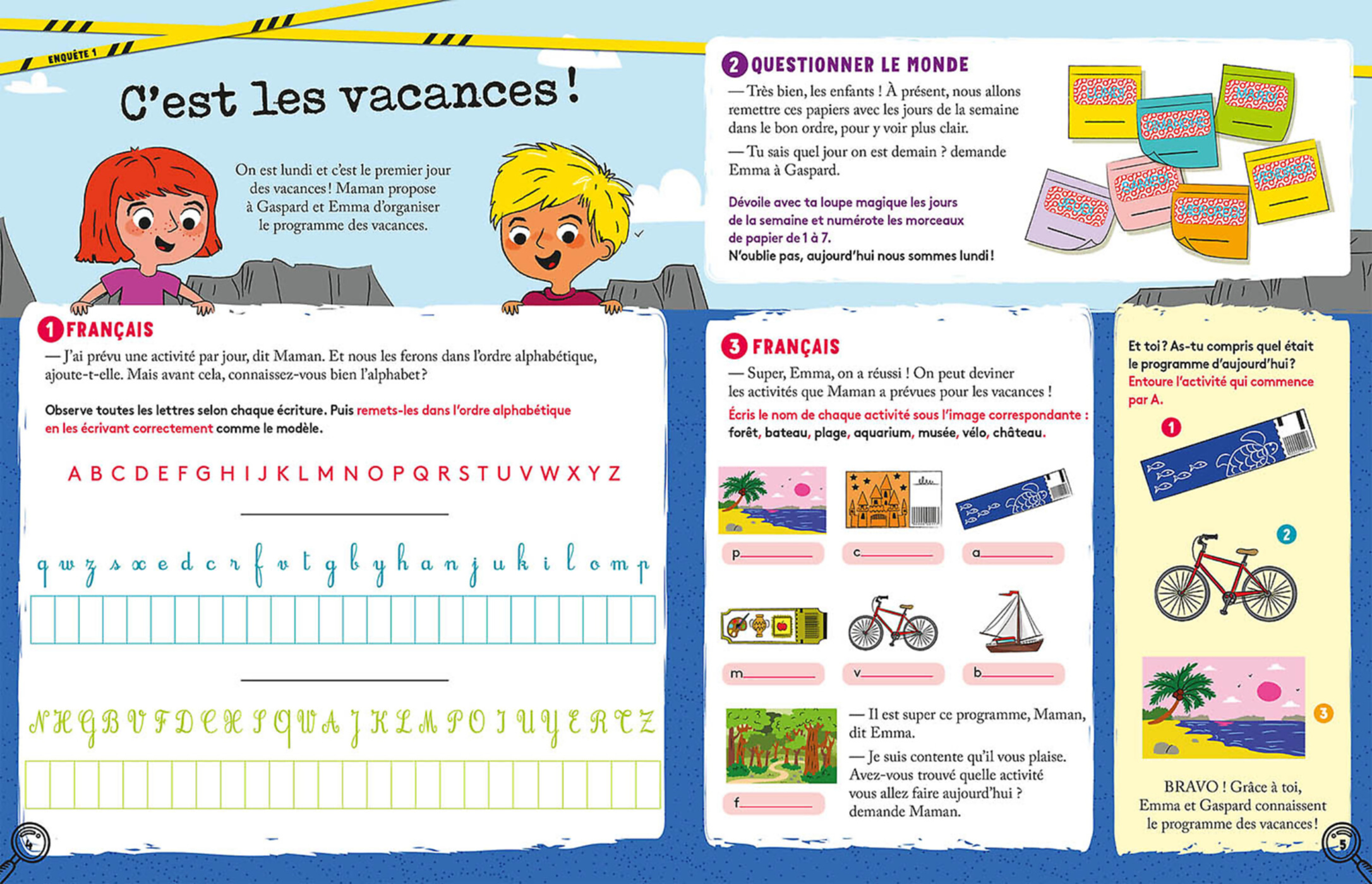 Enquêtes En Vacances - Du Cp Au Ce1 - 2026