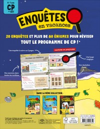 Enquêtes En Vacances - Du Cp Au Ce1 - 2026