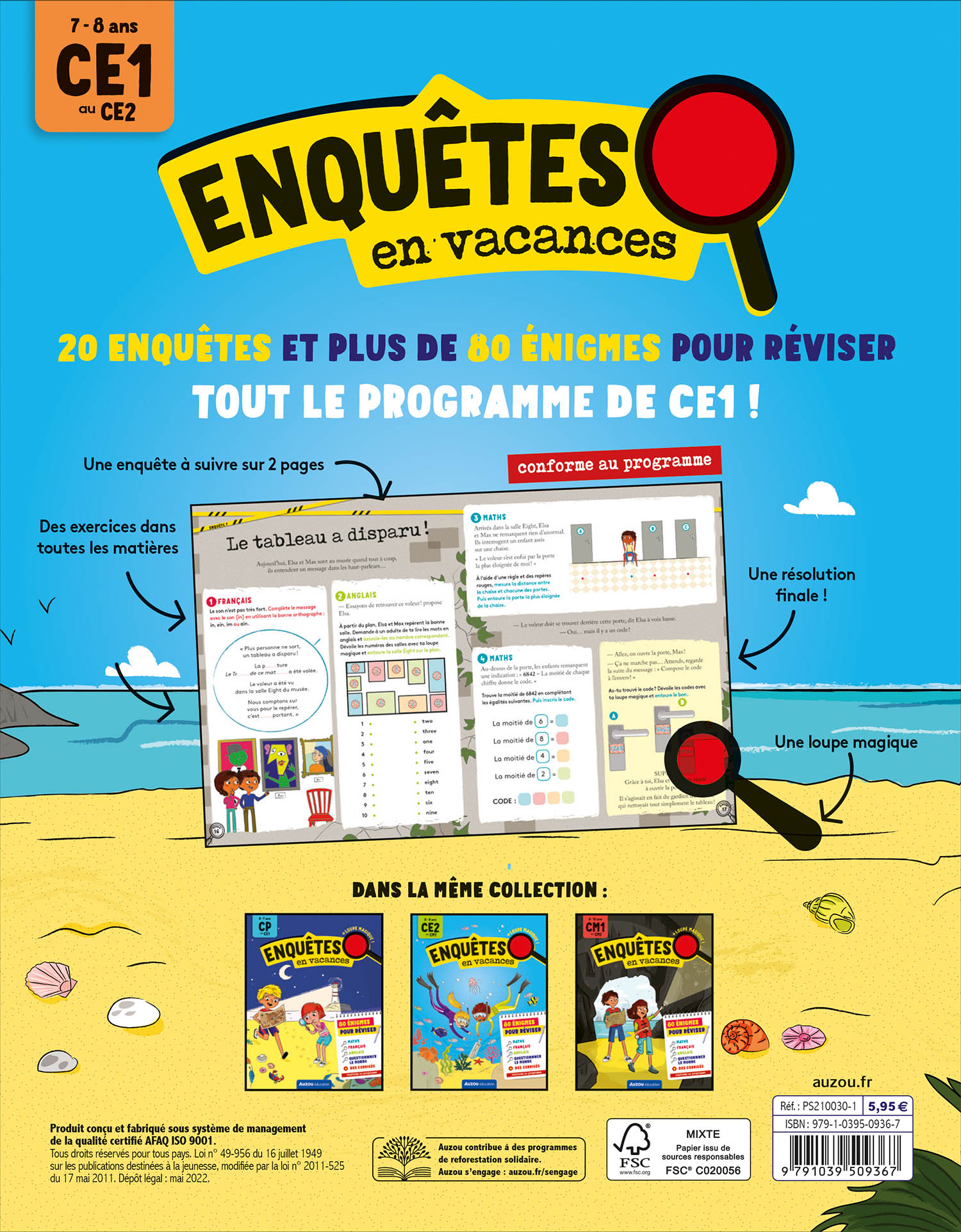 Enquêtes En Vacances - Du Ce1 Au Ce2 - 2026