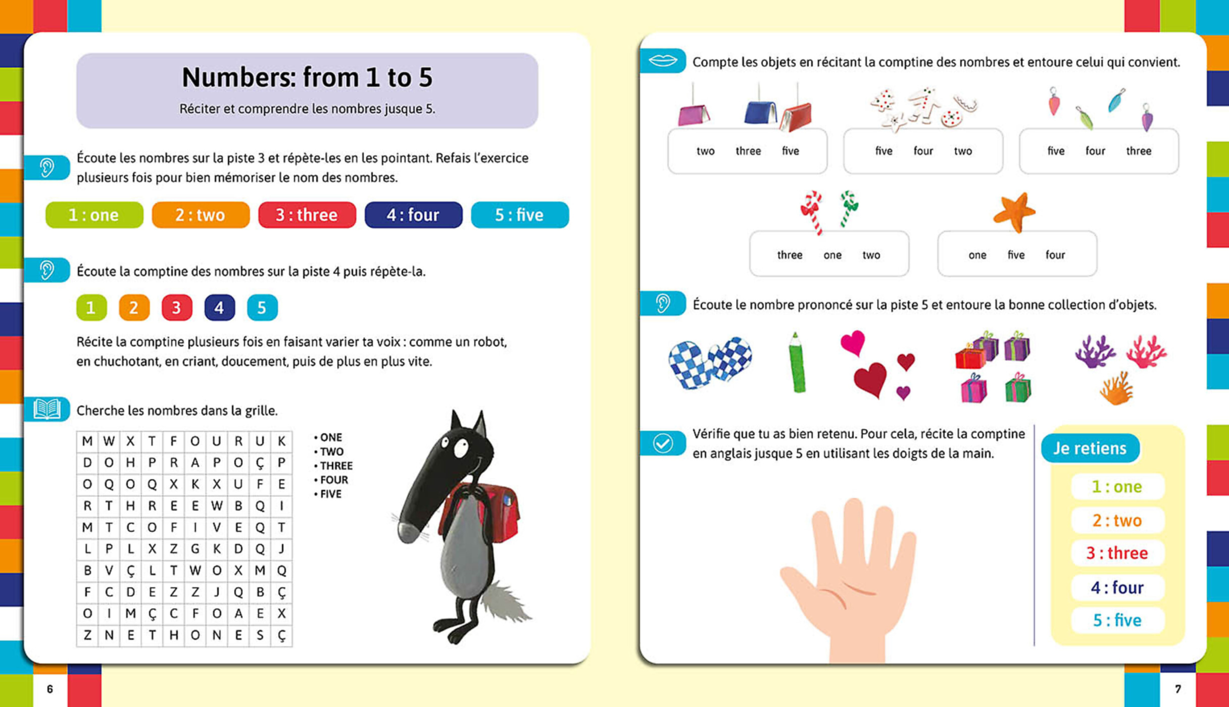 Mon Cahier D'anglais Avec Loup (Version Belgique)