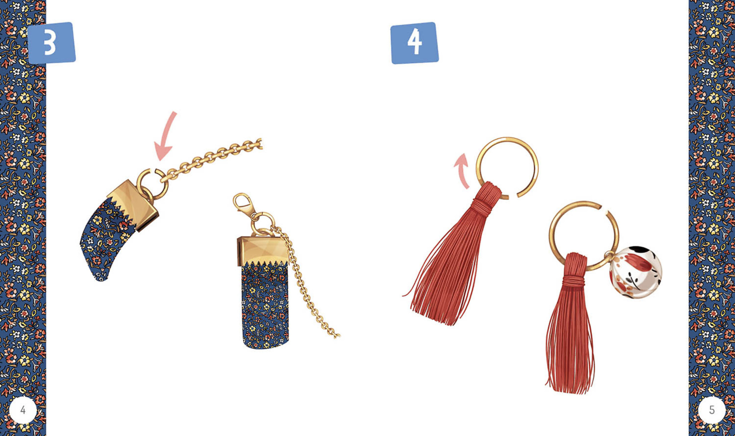 Mon Superbe Bijou - Mon Joli Collier En Liberty À Pompon Mon Superbe Bijou - Mon Joli Collier En Liberty À Pompon