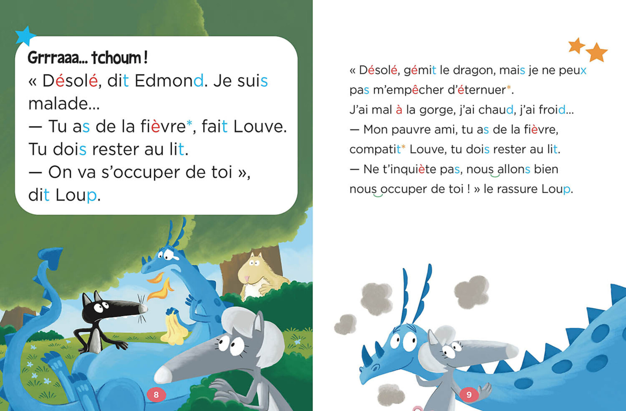 Mes Lectures Du Cp Avec Loup - Edmond Le Dragon Et L'incendie Mes Lectures Du Cp Avec Loup - Edmond Le Dragon Et L'incendie
