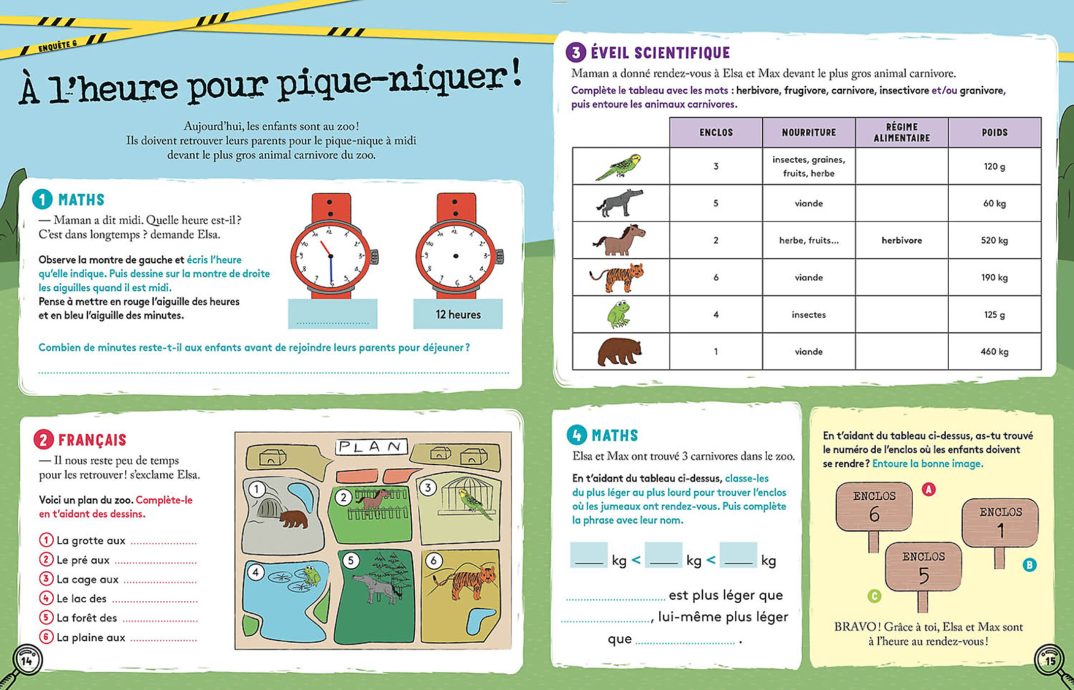 J'enquête En Vacances - En Route Vers La 3E Primaire