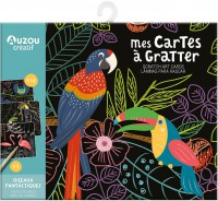 Ma pochette d'artiste - Mes cartes à gratter - Oiseaux fantastiques ne