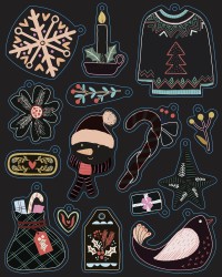 Ma Pochette D'artiste - Mes Jolies Décorations À Pailleter Et À Gratter - Hiver Magique