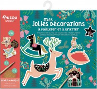 Ma pochette d'artiste - Mes jolies décorations à pailleter et à gratter - Hiver magique