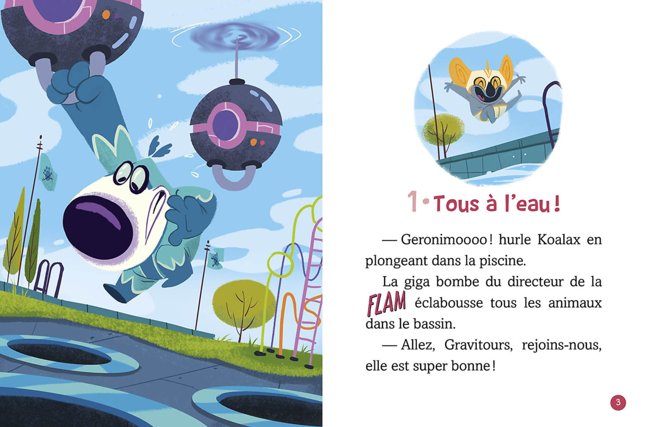 La Fantastique Ligue Des Animaux Mégacools - Panique À La Piscine La Fantastique Ligue Des Animaux Mégacools - Panique À La Piscine