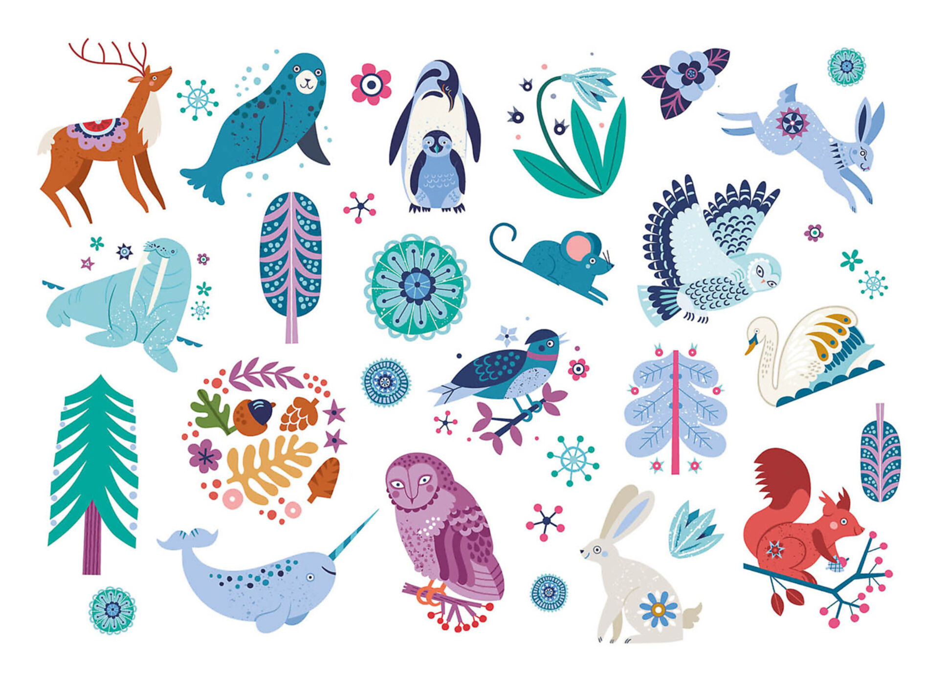 Mes P'tits Tattoos - Animaux Du Nord Mes P'tits Tattoos - Animaux Du Nord