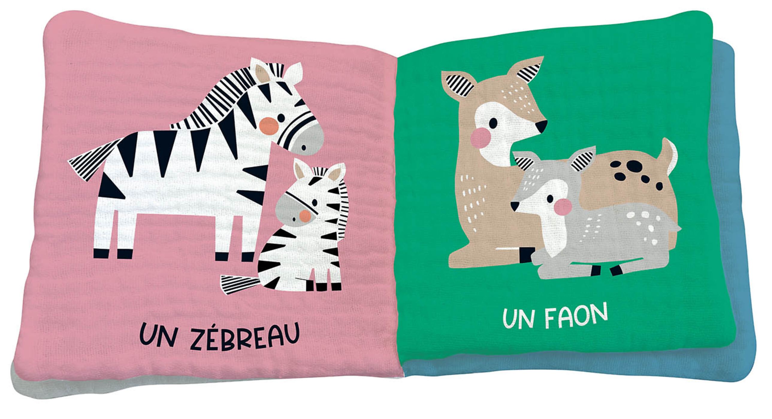Mon Premier Livre Tissu En Lange - Les Bébés Animaux Mon Premier Livre Tissu En Lange - Les Bébés Animaux
