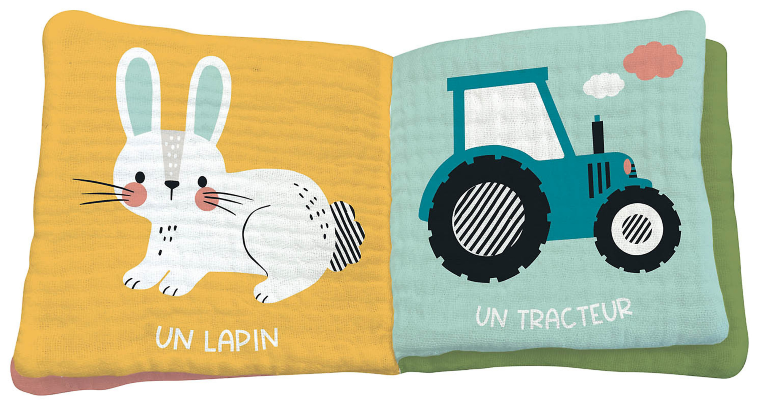 Mon Premier Livre Tissu En Lange - La Ferme Mon Premier Livre Tissu En Lange - La Ferme