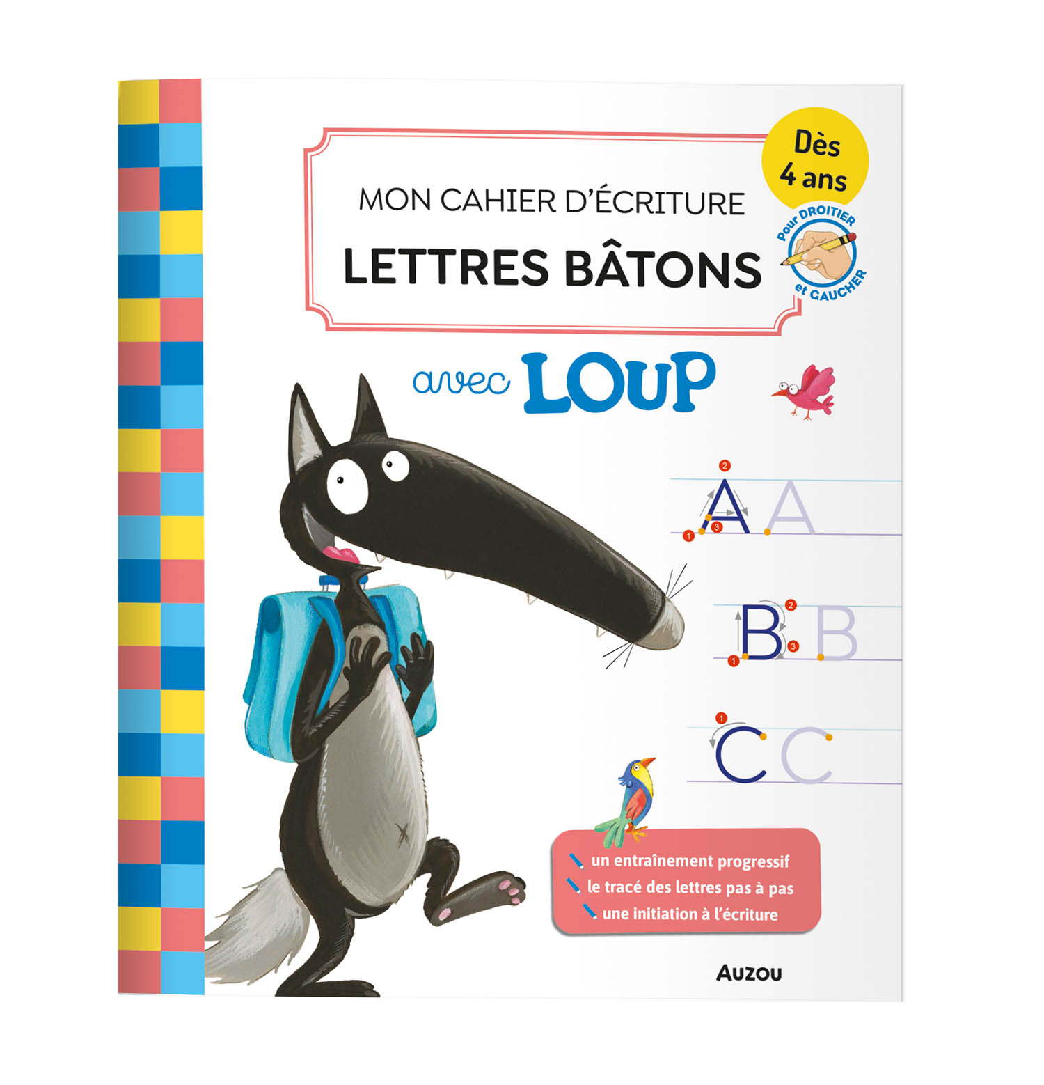 Mon Cahier D'écriture Lettres Bâtons Avec Loup Mon Cahier D'écriture Lettres Bâtons Avec Loup