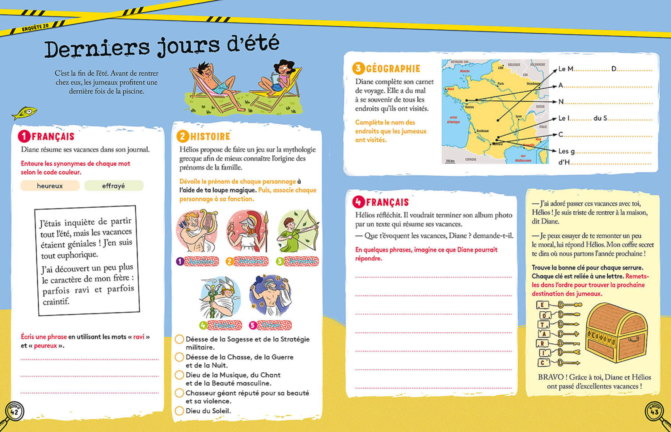 Enquêtes En Vacances - Du Cm2 À La 6E - Cahier De Vacances 2026 Enquêtes En Vacances - Du Cm2 À La 6E - Cahier De Vacances 2026