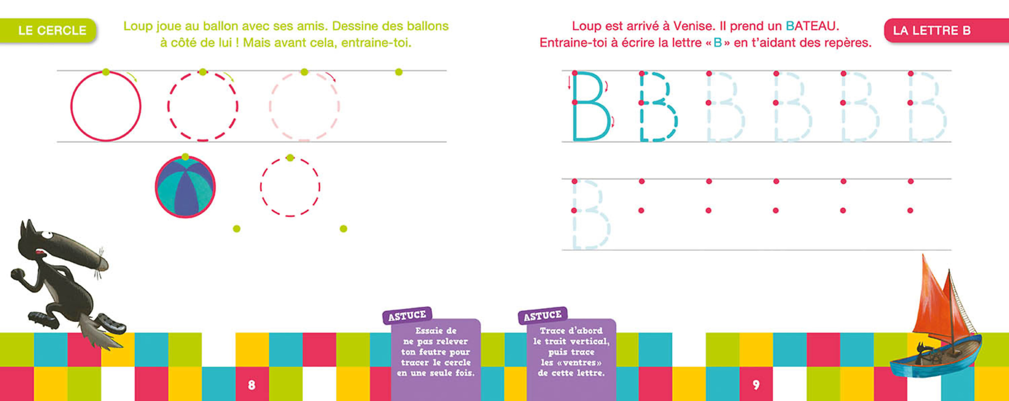 Ma Petite Section Avec Loup - Livre-Ardoise Ma Petite Section Avec Loup - Livre-Ardoise