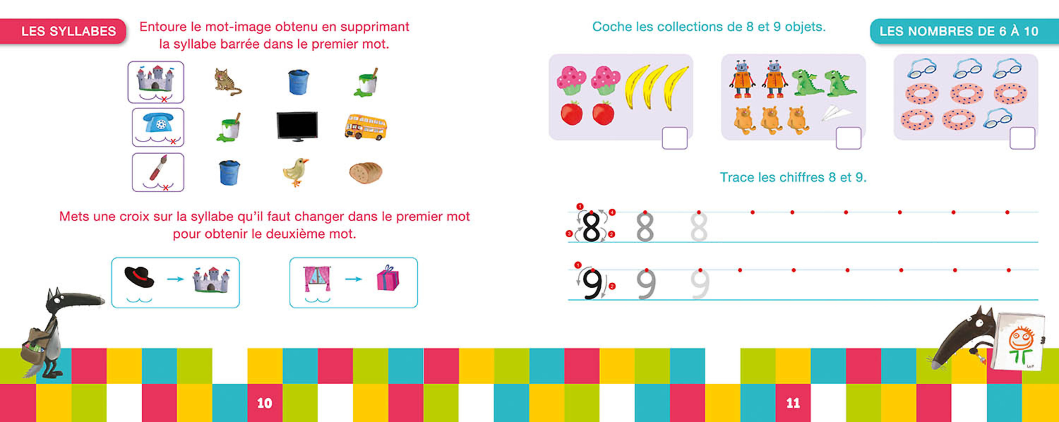 Ma Grande Section Avec Loup - Livre-Ardoise Ma Grande Section Avec Loup - Livre-Ardoise