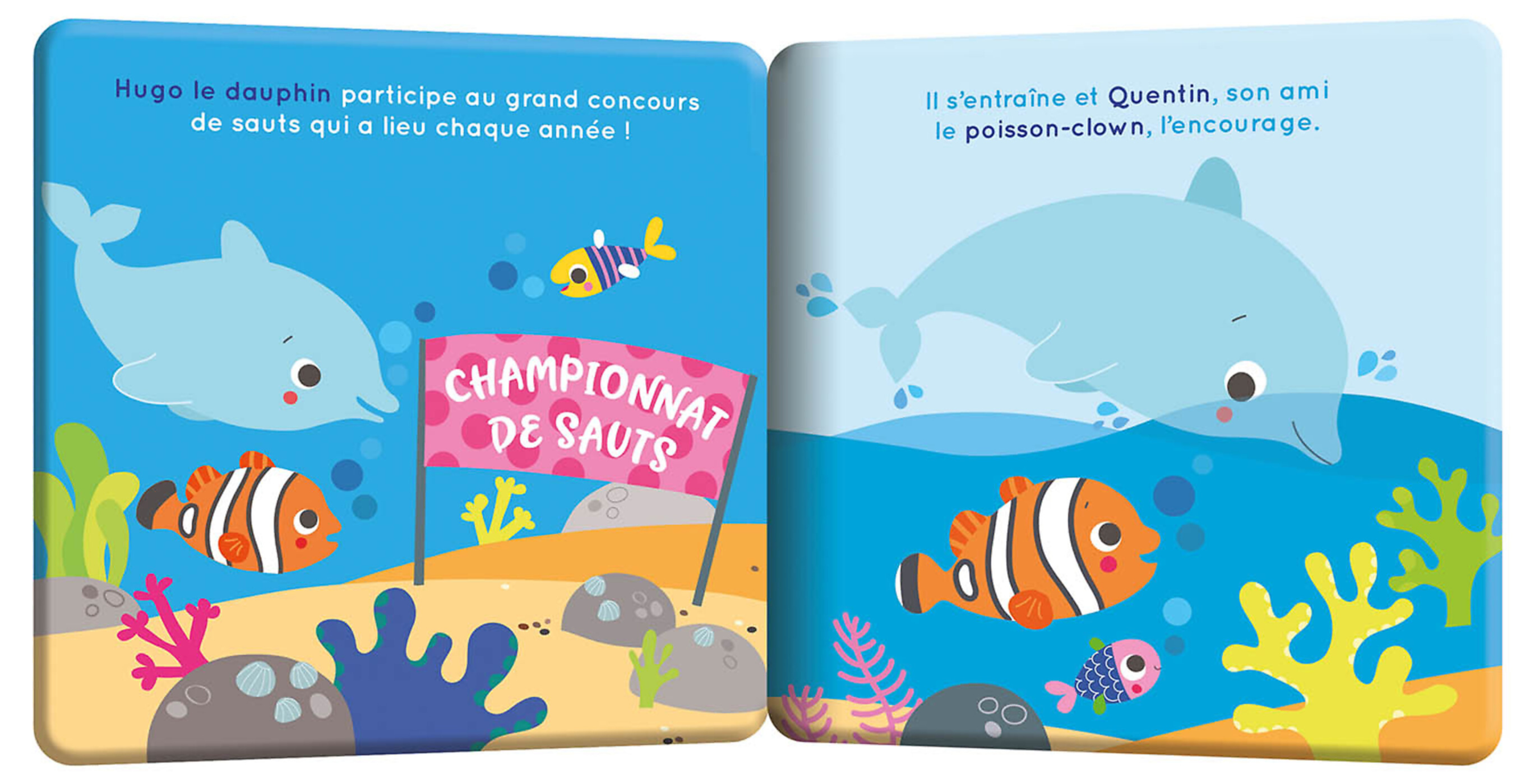 Mon Premier Livre De Bain - Hugo Le Dauphin (Valisette Carton) Mon Premier Livre De Bain - Hugo Le Dauphin (Valisette Carton)