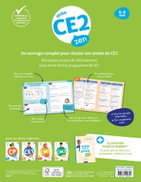 Mon Ce2 Zen - 8-9 Ans