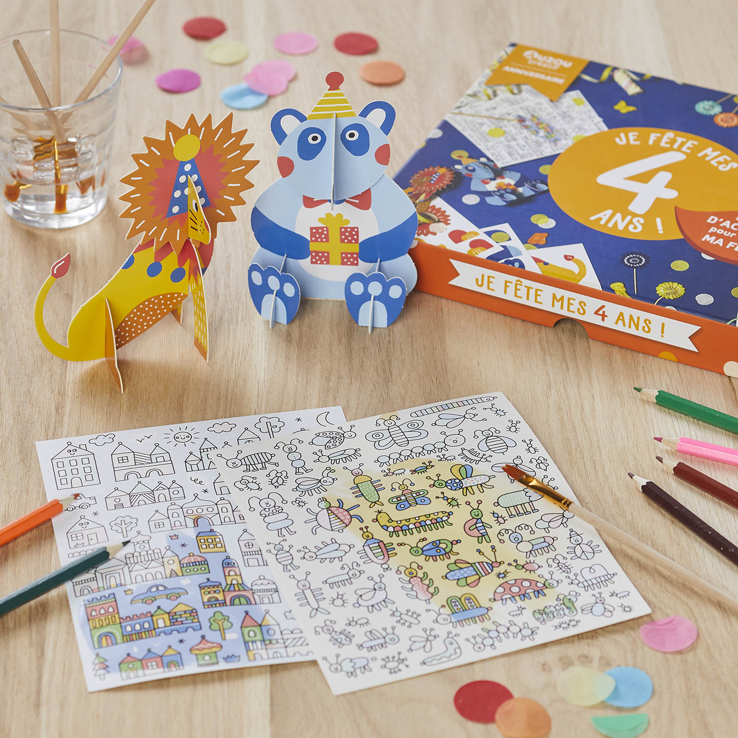 Mon Coffret D'artiste - Mon Coffret D'anniversaire - Je Fête Mes 4 Ans !