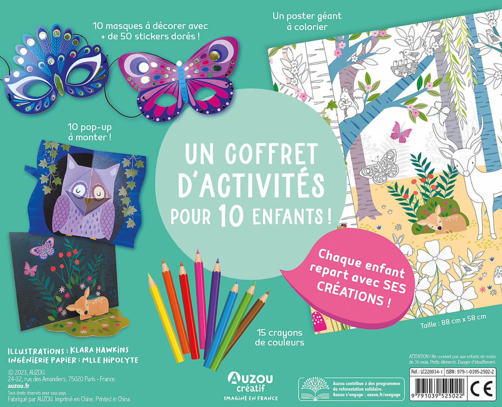 Mon Coffret D'artiste - Mon Coffret D'anniversaire - Je Fête Mes 6 Ans !