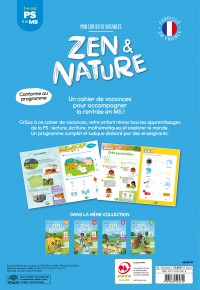 Mon Cahier De Vacances Zen Et Nature - De La Ps À La Ms