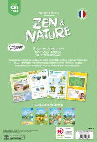 Mon Cahier De Vacances Zen Et Nature - Du Ce1 Au Ce2