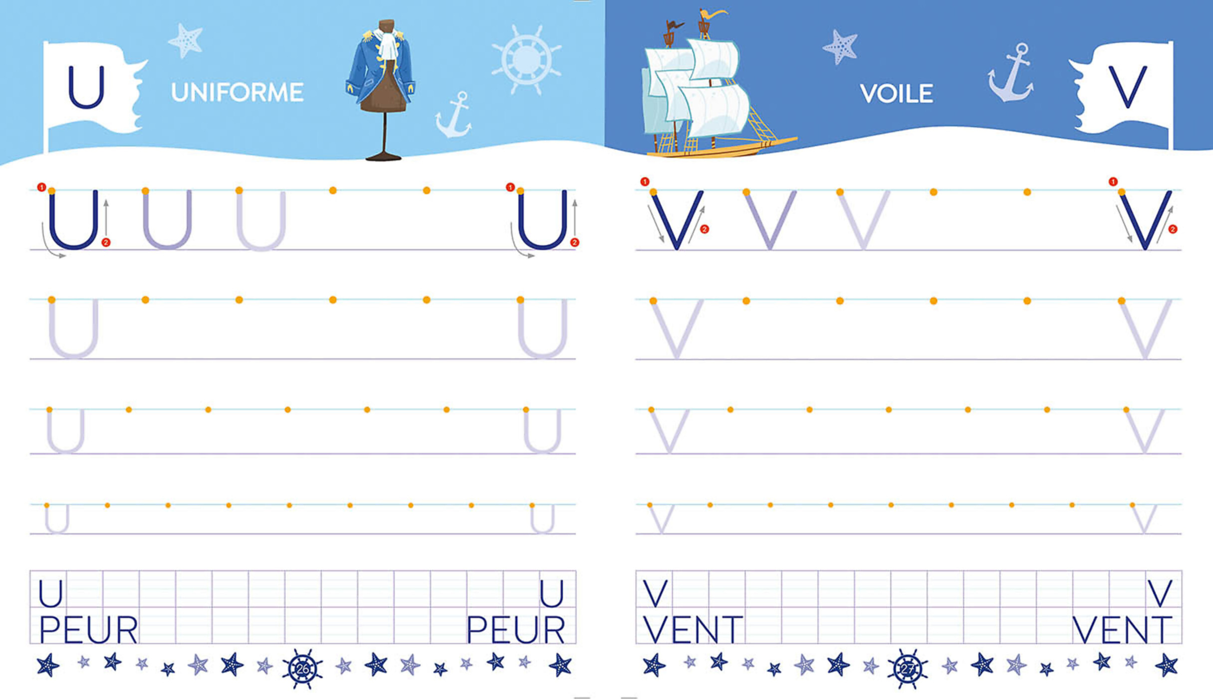 Mon Cahier D'écriture - Lettres Bâtons - Pirates Mon Cahier D'écriture - Lettres Bâtons - Pirates