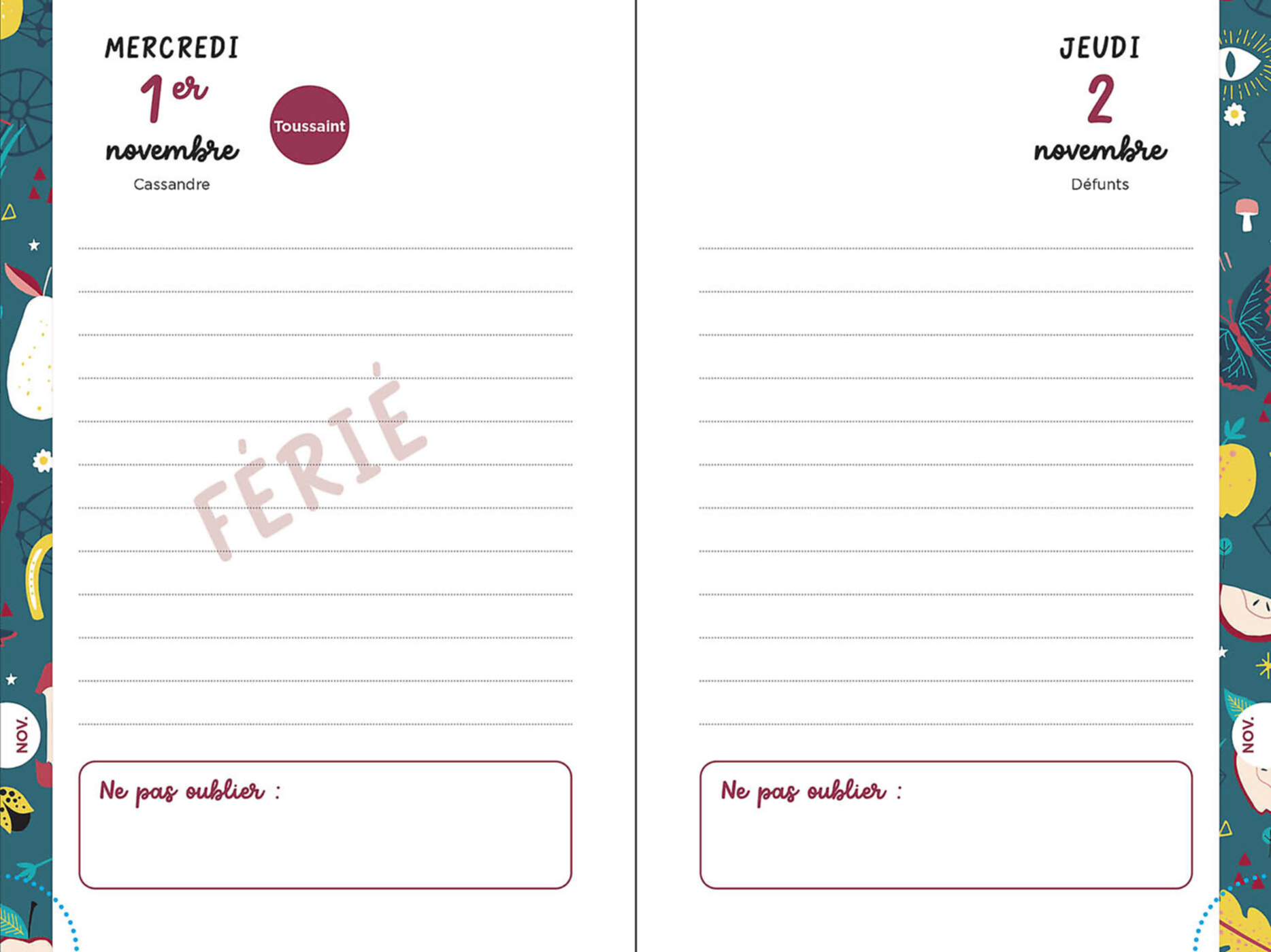 Mon Année Extraordinaire - Agenda 2023- 2024