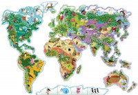 Ma Carte Du Monde Magnétique En Puzzle - Je Découvre Le Monde Avec Loup Ma Carte Du Monde Magnétique En Puzzle - Je Découvre Le Monde Avec Loup