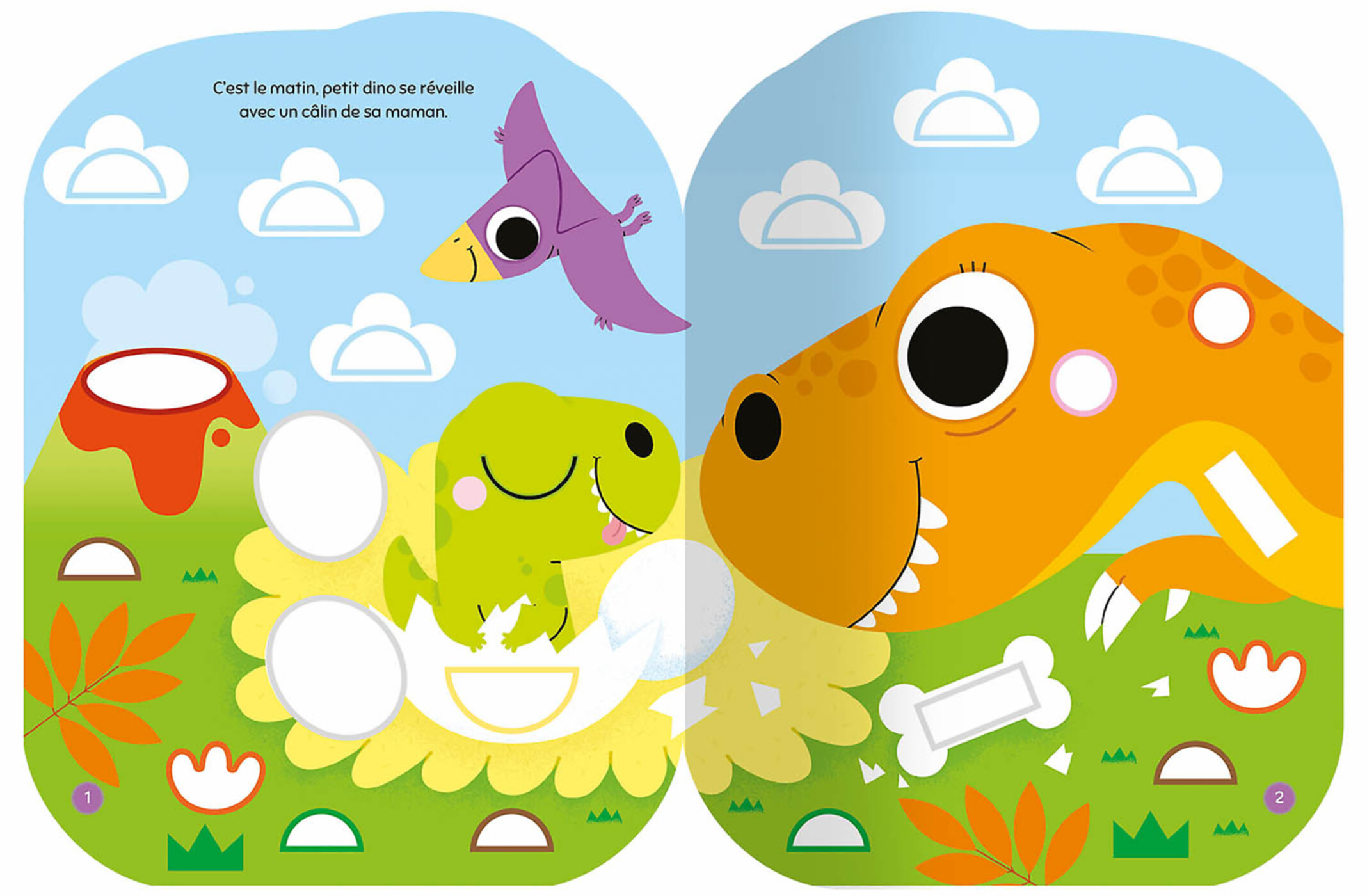 Gommettes Formes - L'aventure De Petit Dinosaure Gommettes Formes - L'aventure De Petit Dinosaure