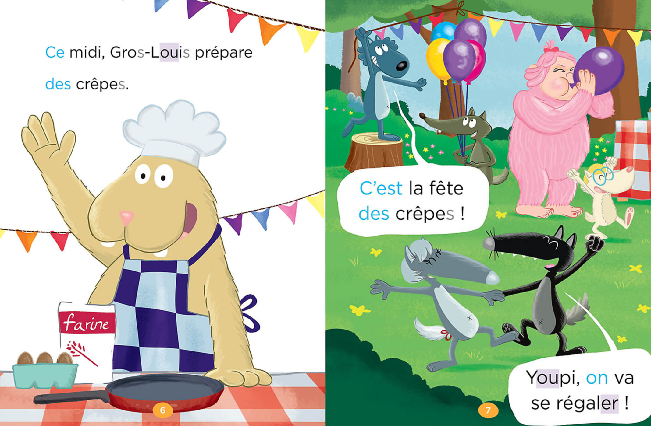 Mes Lectures Du Cp Avec Loup - La Fête Des Crêpes