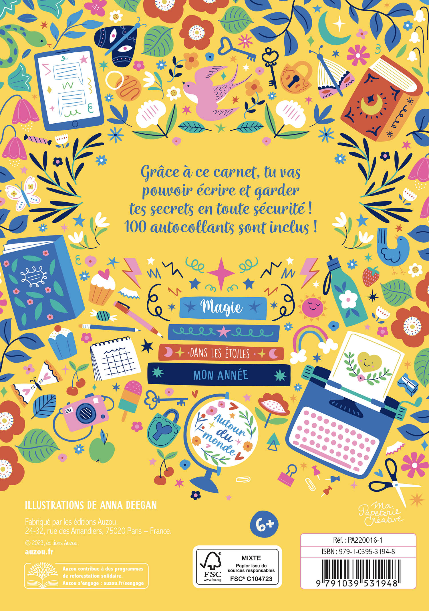 Ma Papeterie Créative - Mon Carnet Secret - Mon Année Secrète