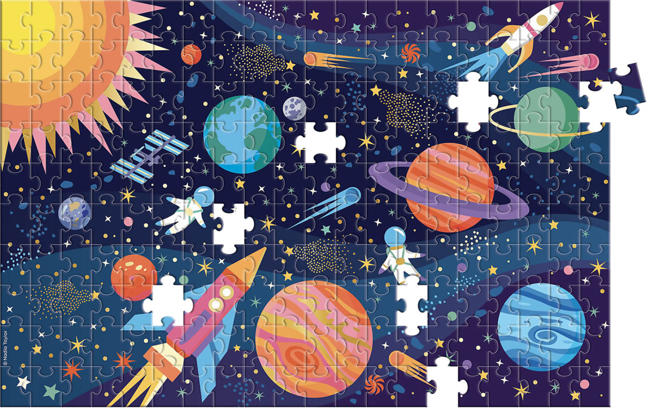 Espace : Un Puzzle - Un Livre - Un Poster