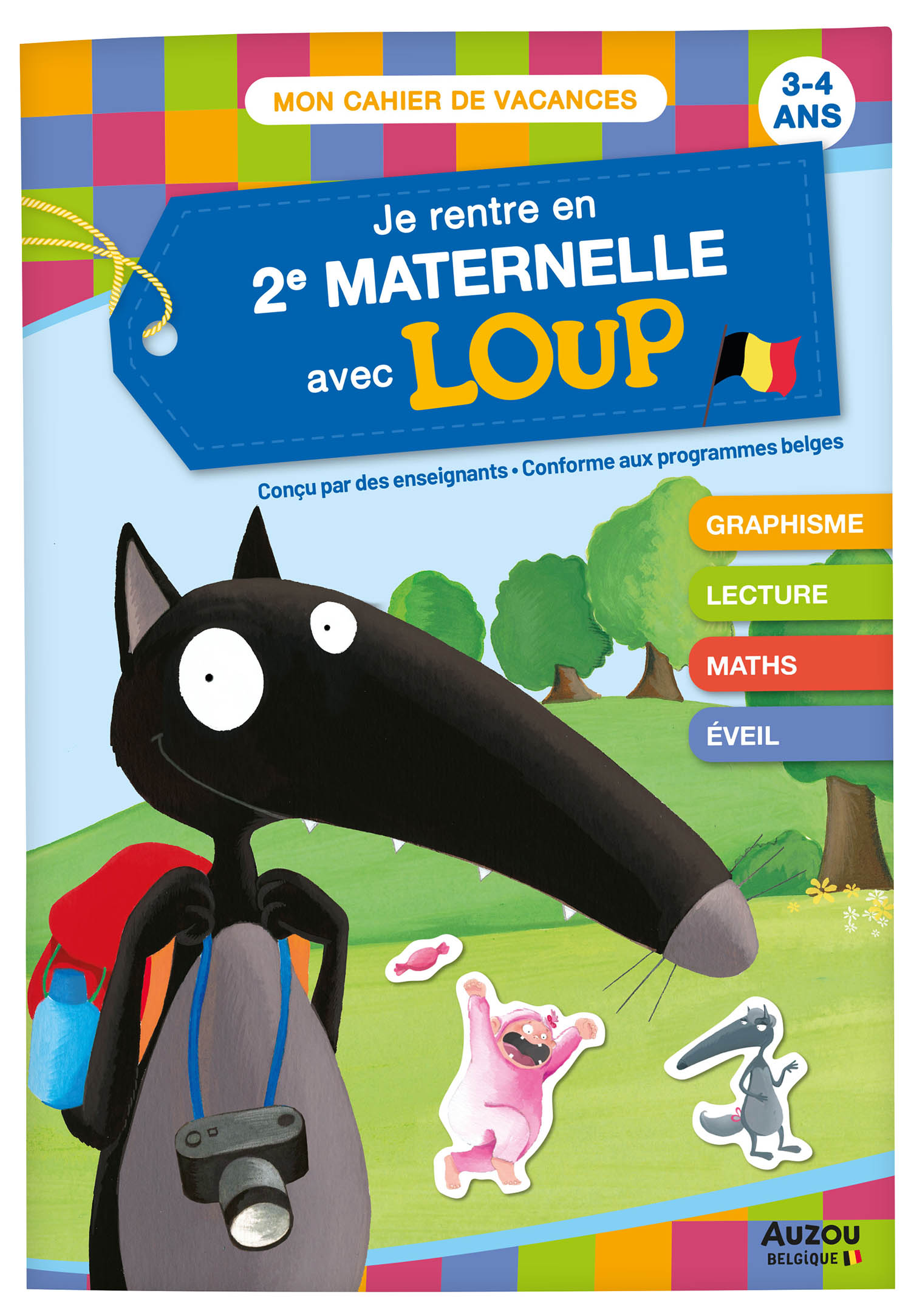 Je Rentre En 2E Maternelle Avec Loup Je Rentre En 2E Maternelle Avec Loup