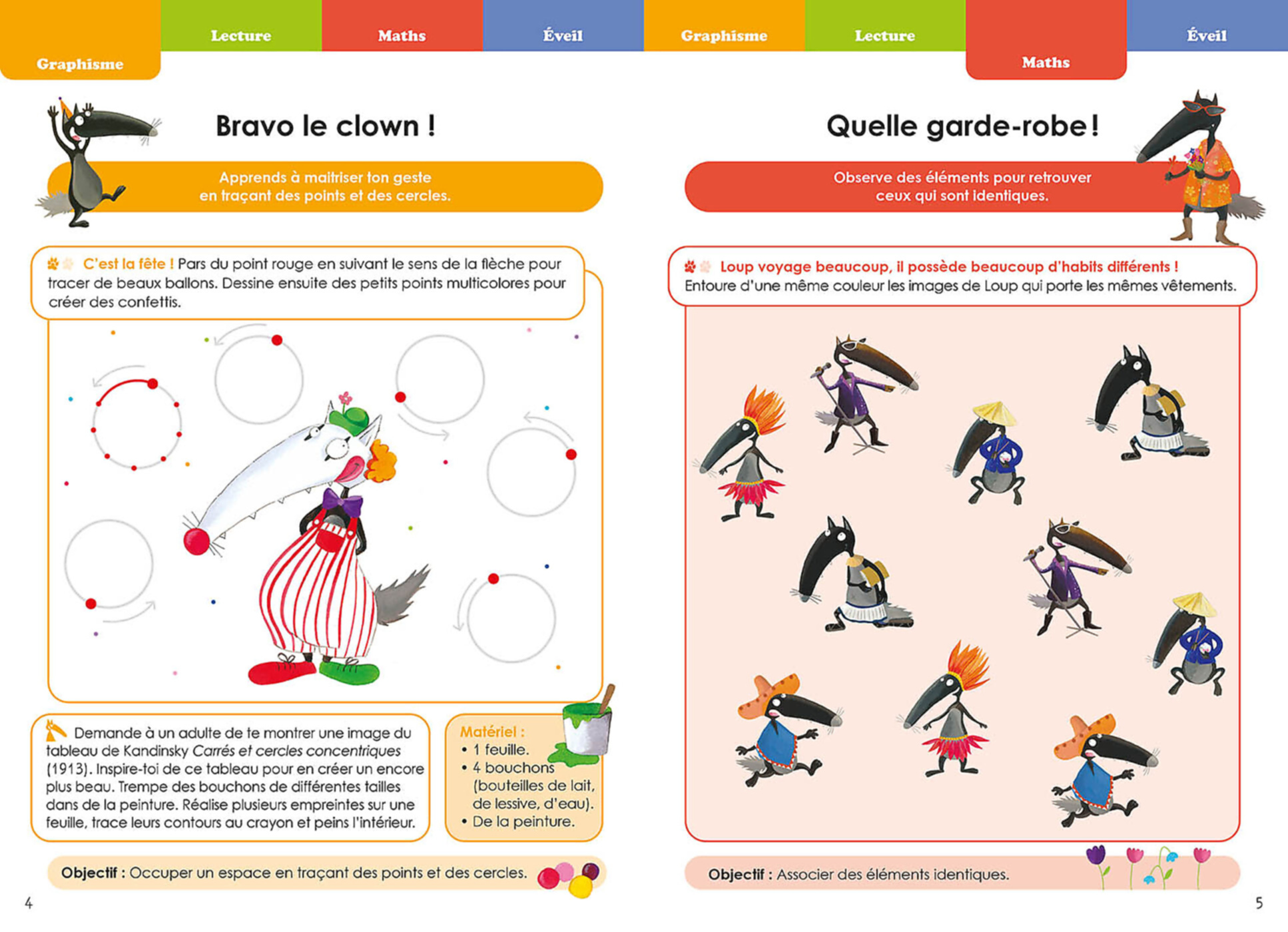 Je Rentre En 2E Maternelle Avec Loup Je Rentre En 2E Maternelle Avec Loup