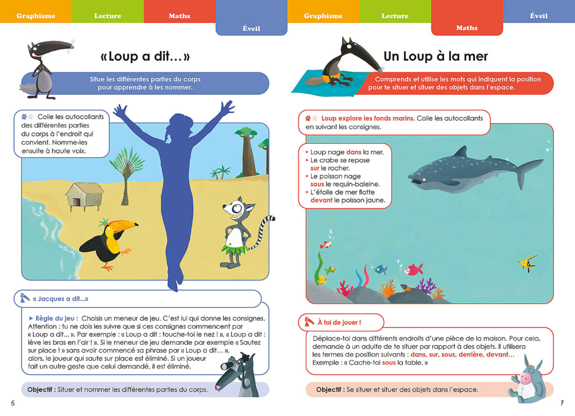 Je Rentre En 2E Maternelle Avec Loup Je Rentre En 2E Maternelle Avec Loup