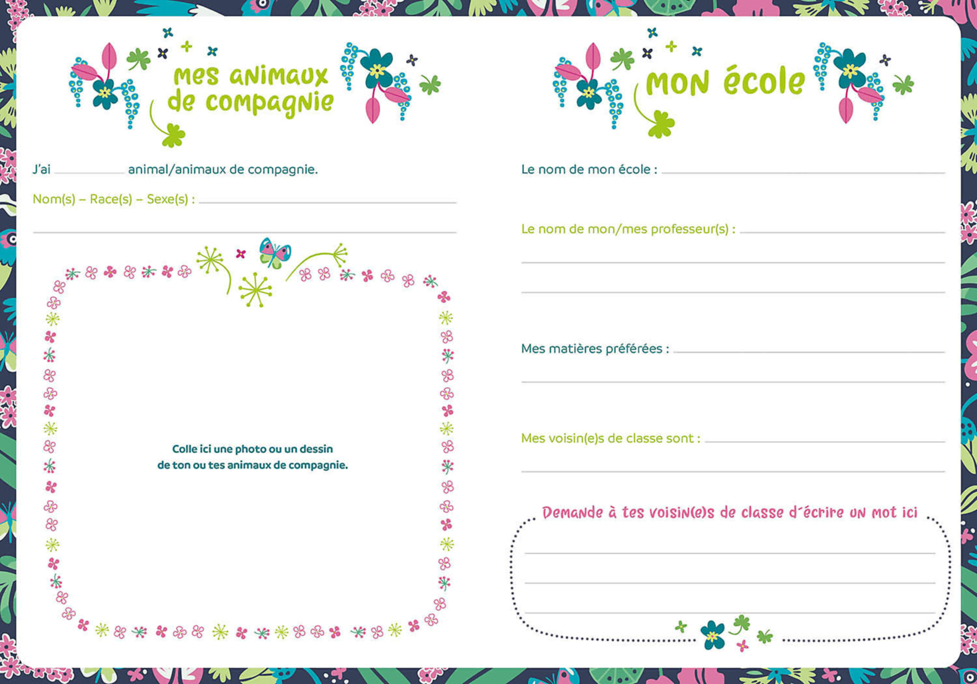 Ma Papeterie Créative - Carnet Jardin Secret Ma Papeterie Créative - Carnet Jardin Secret