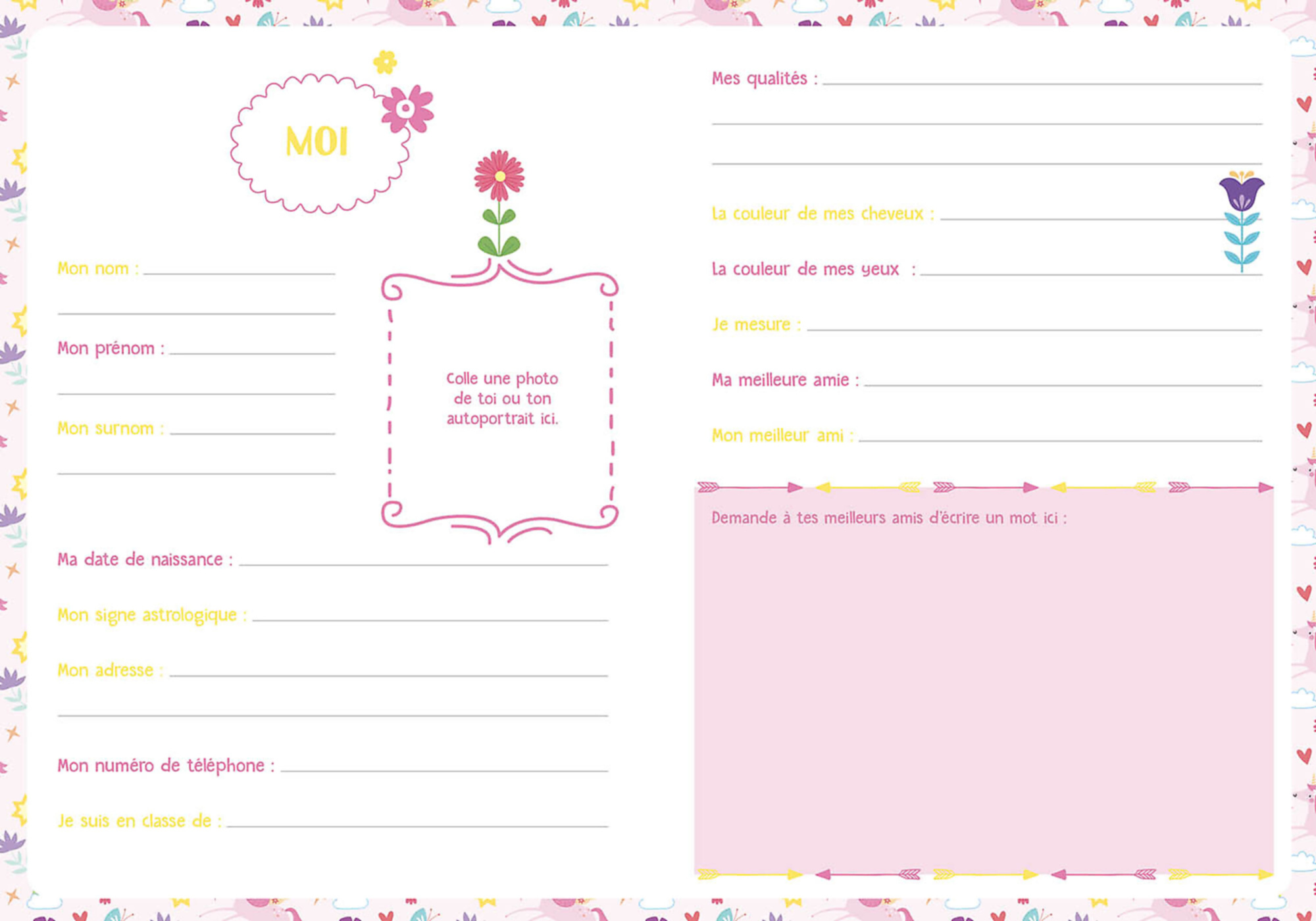 Mon Coffret Secret Licorne Mon Coffret Secret Licorne